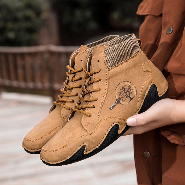 Men’s Best Selling High-Top Sock Lace-Up Chelsea Boots