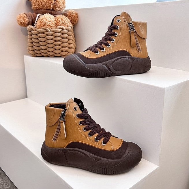 2025 Autumn/Winter High-Top Sneakers for Women, Trendy & Versatile Casual Platform Shoes, Comfortable Stylish Fashionable Streetwear, Breathable and Durable