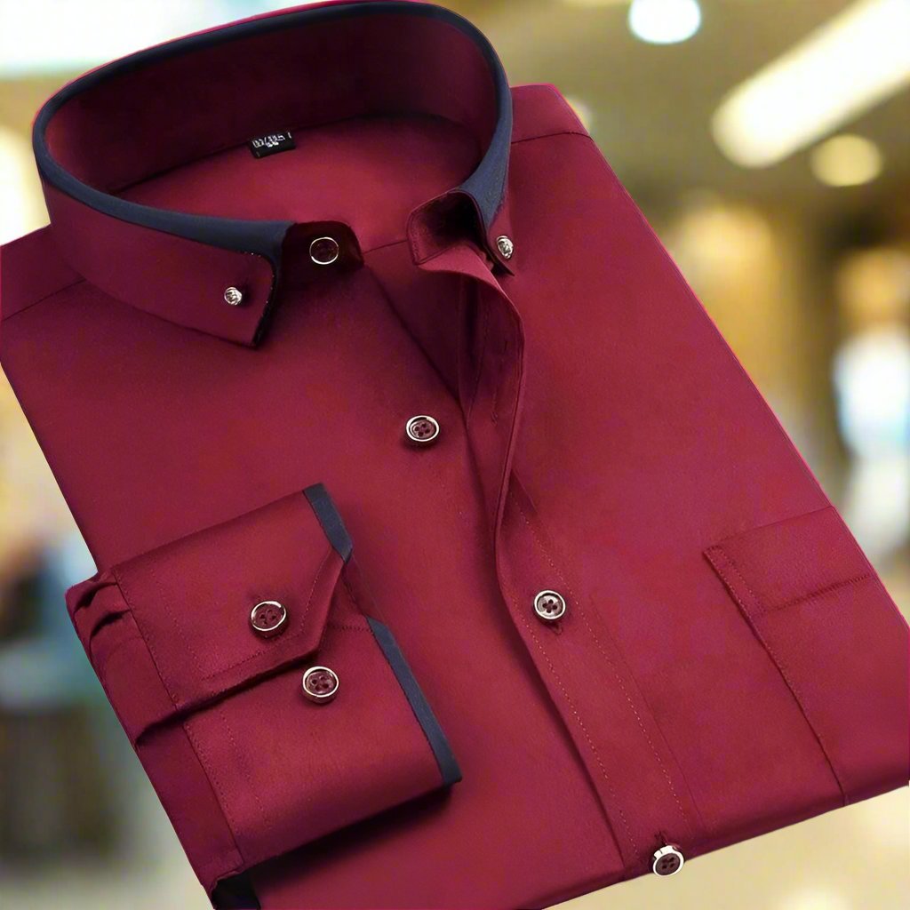David™ | Klassiek Shirt - Lange Mouwen - By Qivii