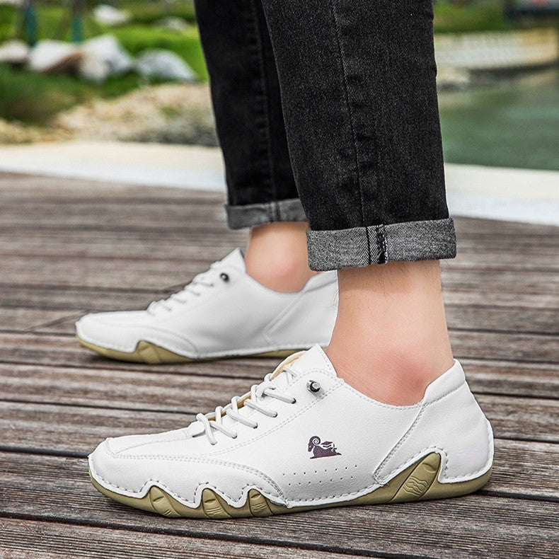 Men’s Octopus Low-Top Lace-Up Hand-Sewn Leisure Boots