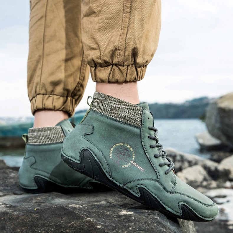 Men’s Best Selling High-Top Sock Lace-Up Chelsea Boots