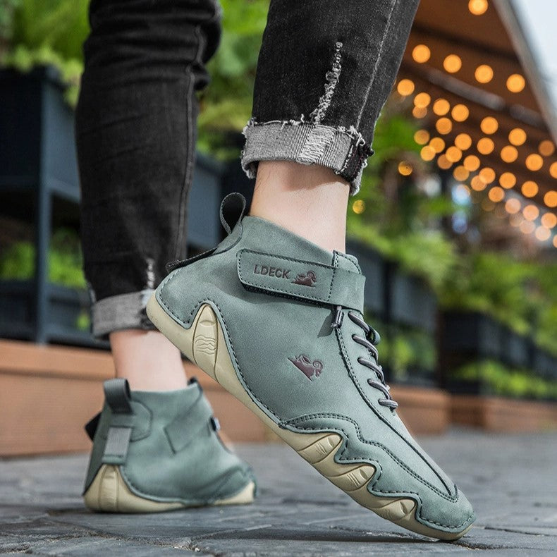 Men’s Octopus High-Top Lace-Up Hand-Sewn Martin Boots