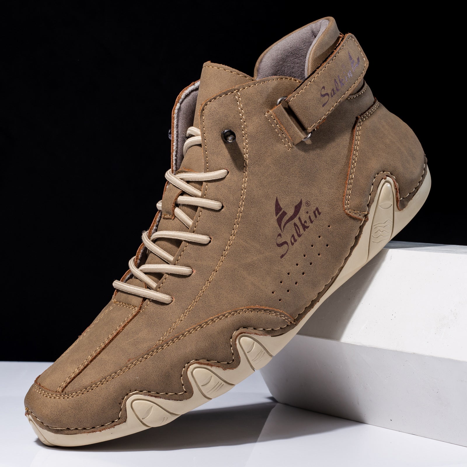 Men’s Octopus High-Top Lace-Up Ankle Boots