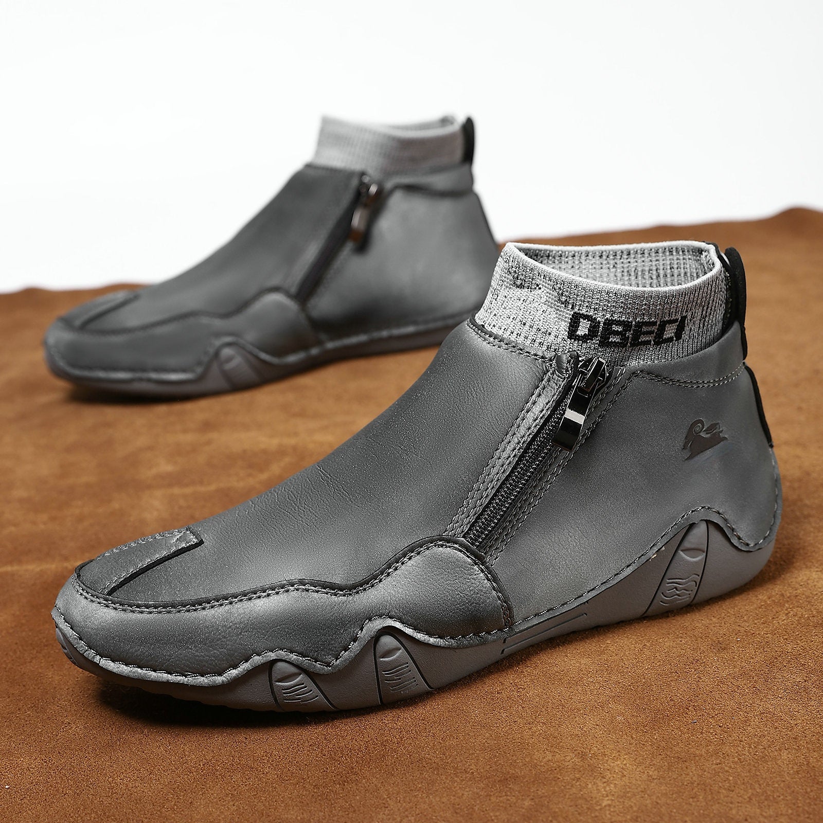 Men's High-Top Martin Boots Winter Warmth and Durability Large Size Outdoor Casual Footwear