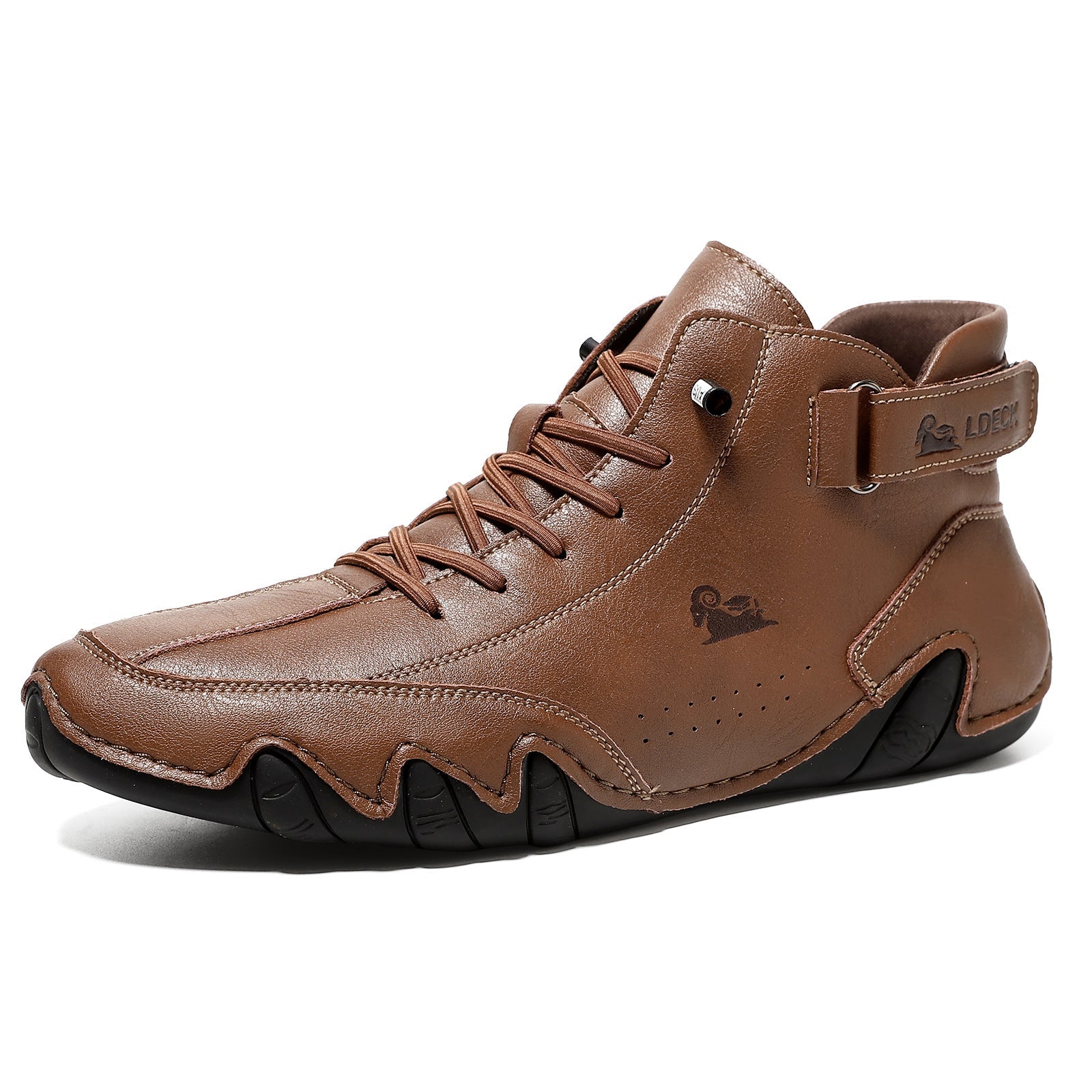 Men’s Octopus High-Top Lace-Up Hand-Sewn Casual Work Boots