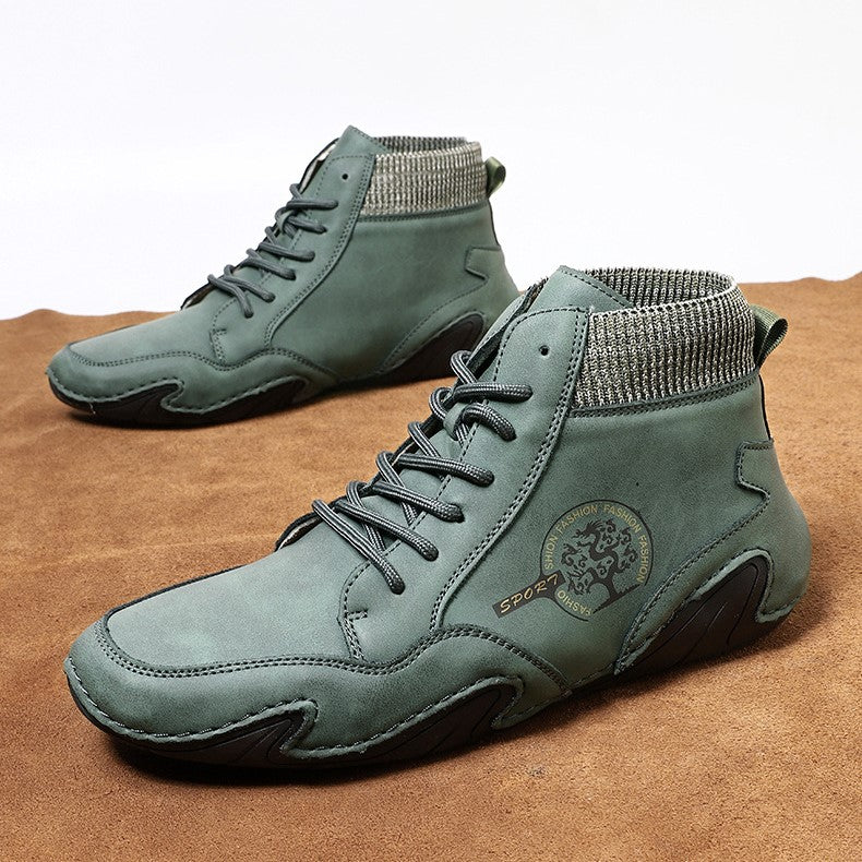 Men’s Best Selling High-Top Sock Lace-Up Chelsea Boots