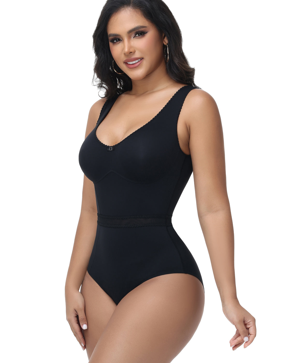 Shapshe® Lace Slimming Tummy Control Shapewear Bodysuit