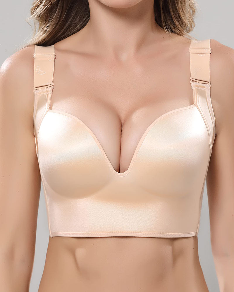 Smooth Seamless Sculpting Uplift Deep Cup Full Coverage Wireless Shape Bra