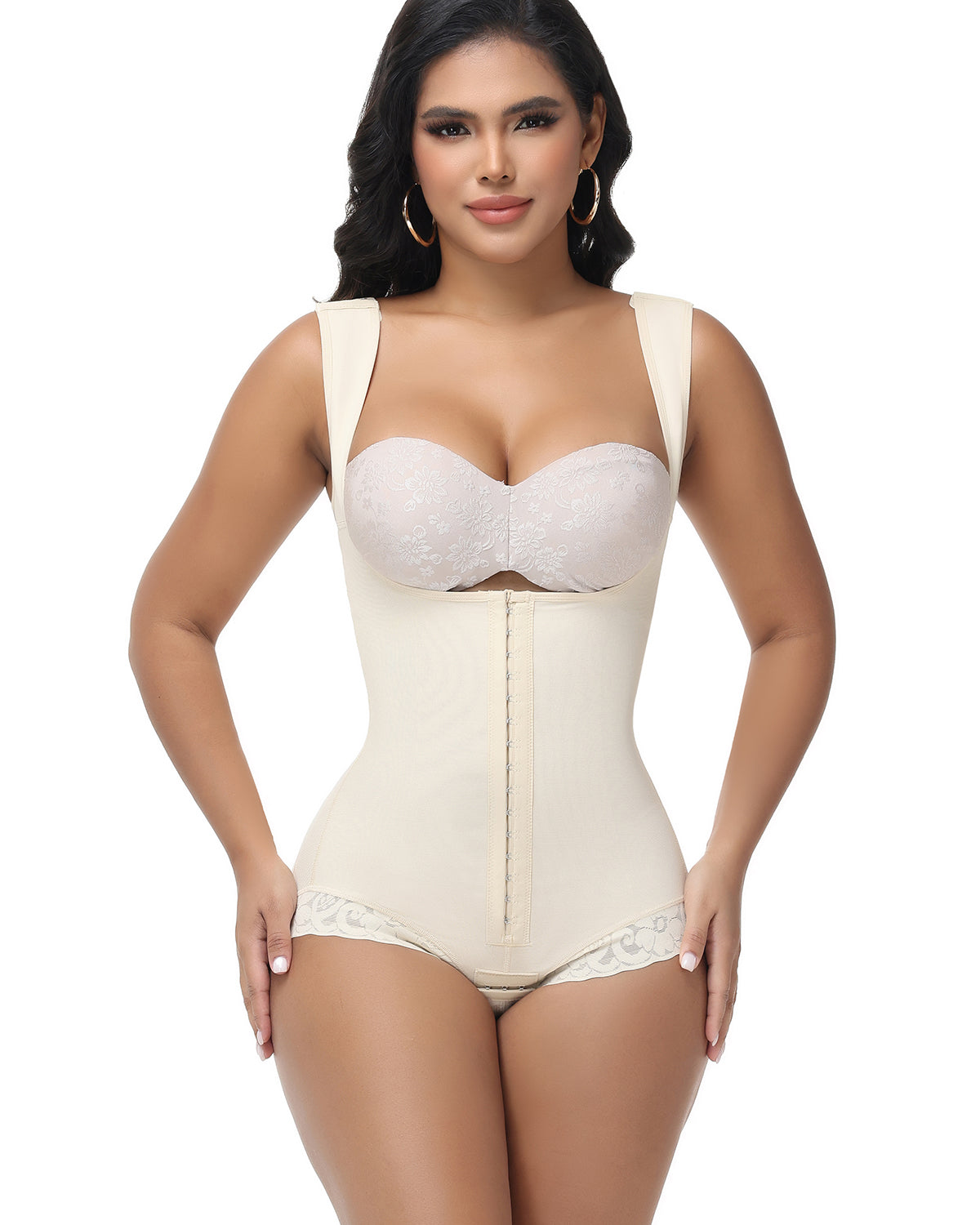 Open Bust Tummy Control Fajas Colombianas Butt Lift Body Shaper