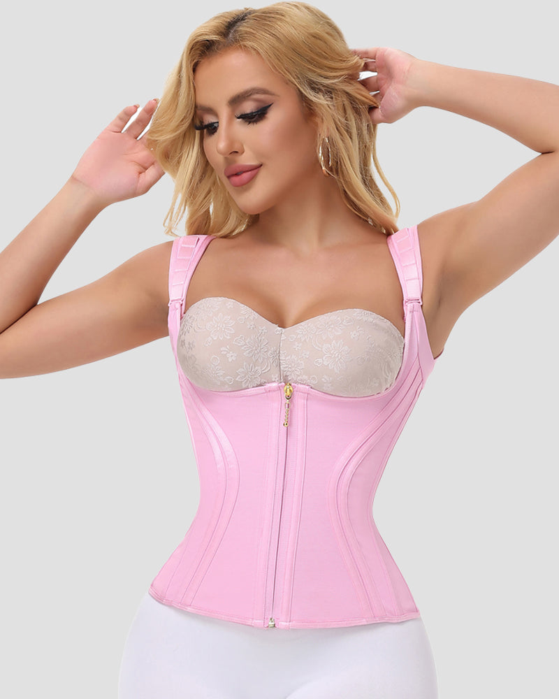 Shapshe® Fajas Colombianas Double Tummy Control Boned Waist Trainer