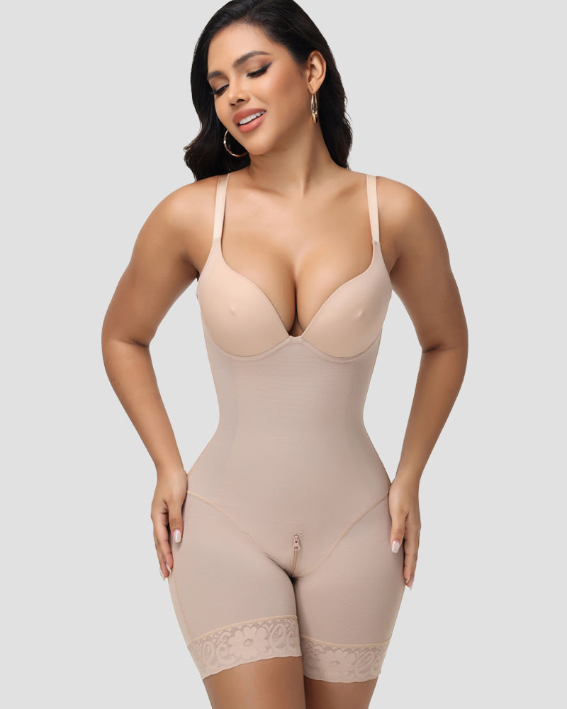 Shapshe® Sexy Nipple Bra Tummy Control Shapwear Bodysuit
