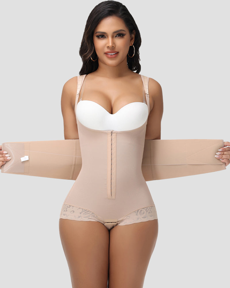 Shapshe® Fajas Open Bust Post Surgery Waist Trainer Body Shaper