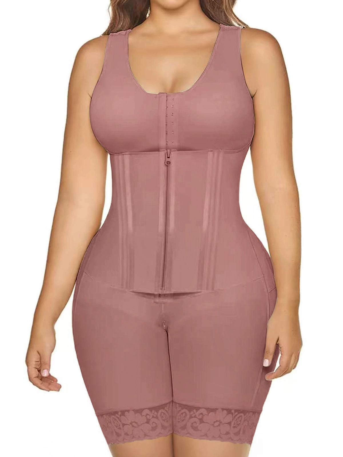 Fajas Colombianas Mesh Panel Waist Trainer Body Shaper