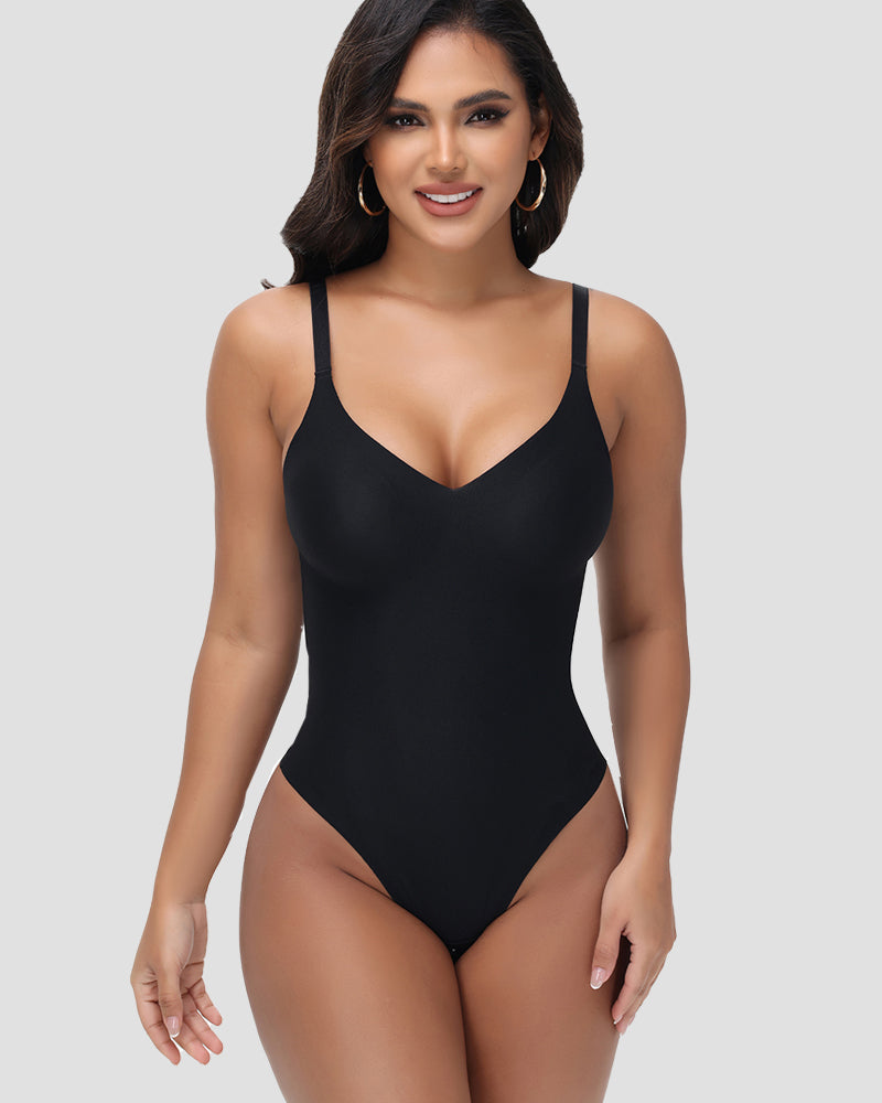 Shapshe® Thong Shapewear Bodysuit Butt Lifting with Adjustable Strap