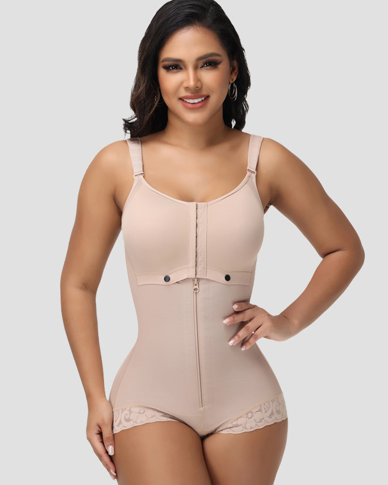 Shapshe® Fajas Colombianas Front Zipper Tummy Control Body Shaper(Pre-Sale)