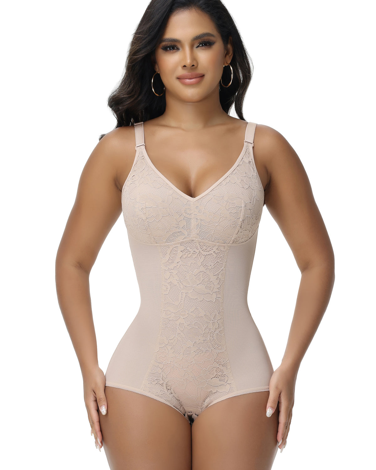 Shapshe® Sexy V Neck Lace Briefs Shapewear Bodysuit (Pre-Sale)