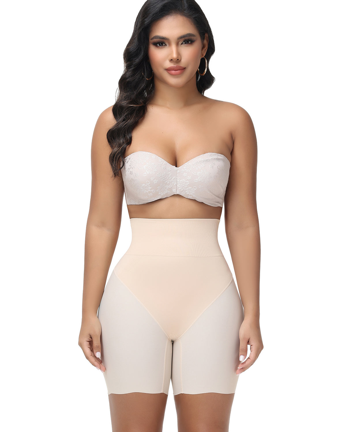 Tummy Control Butt Lifter Stretch Seamless Body Shaper Shorts - By Qivii