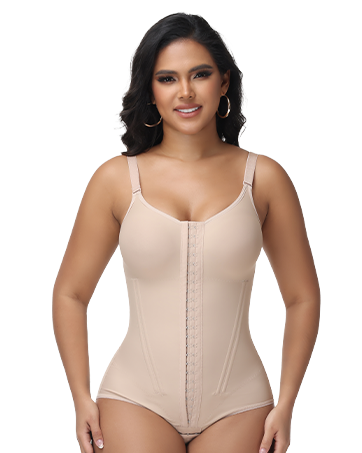 Shapshe® Fajas Colombianas Hooks Tummy Control Body Shaper