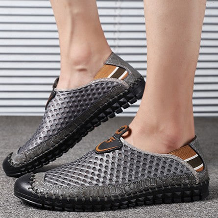Hive Men’s Breathable Mesh Sneakers – Comfortable Large-Size Honeycomb Insole Shoes (US7-13)