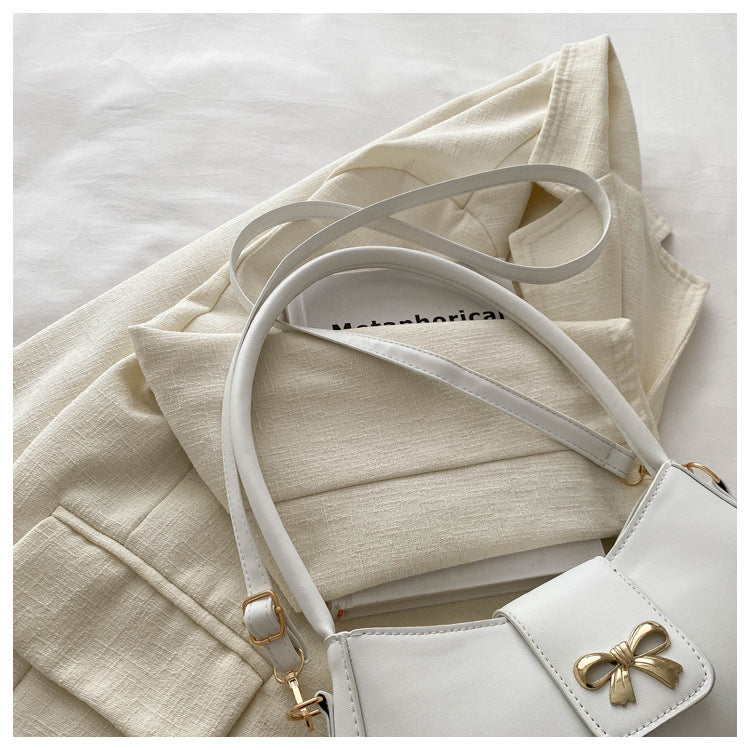 Women's Luna Cinema Baguette - Sculpted Bow Underarm Sling | Petite & Poetic