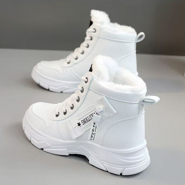 Women's Alpine Waterproof Winter Boots - Fleece-Lined Combat Snow Boots with Non-Slip Lug Sole (US 4-8.5)