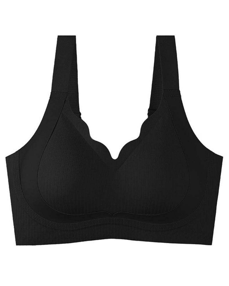 Thin Breathable Wire Free Double Lift Anti Sagging Minimizer Bra