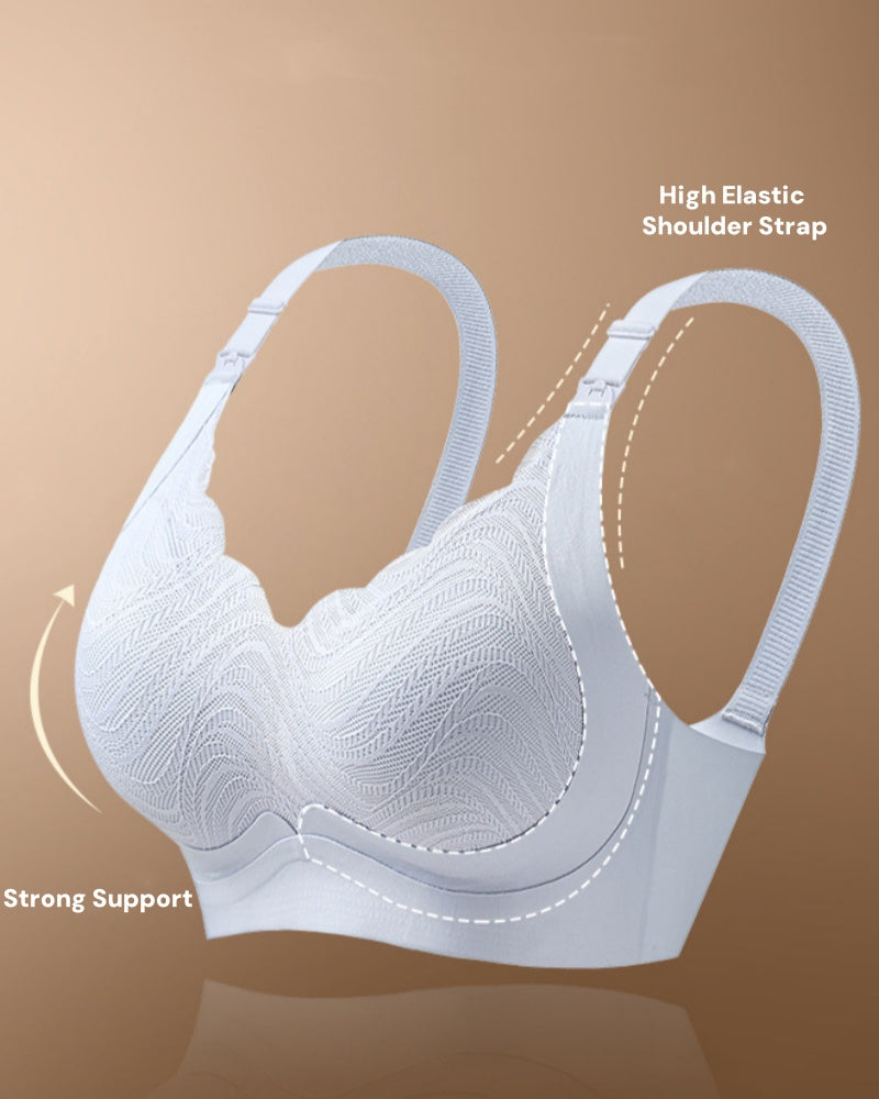 Front Buttoned Push up Wireless Bra Maternity Nursing Bra