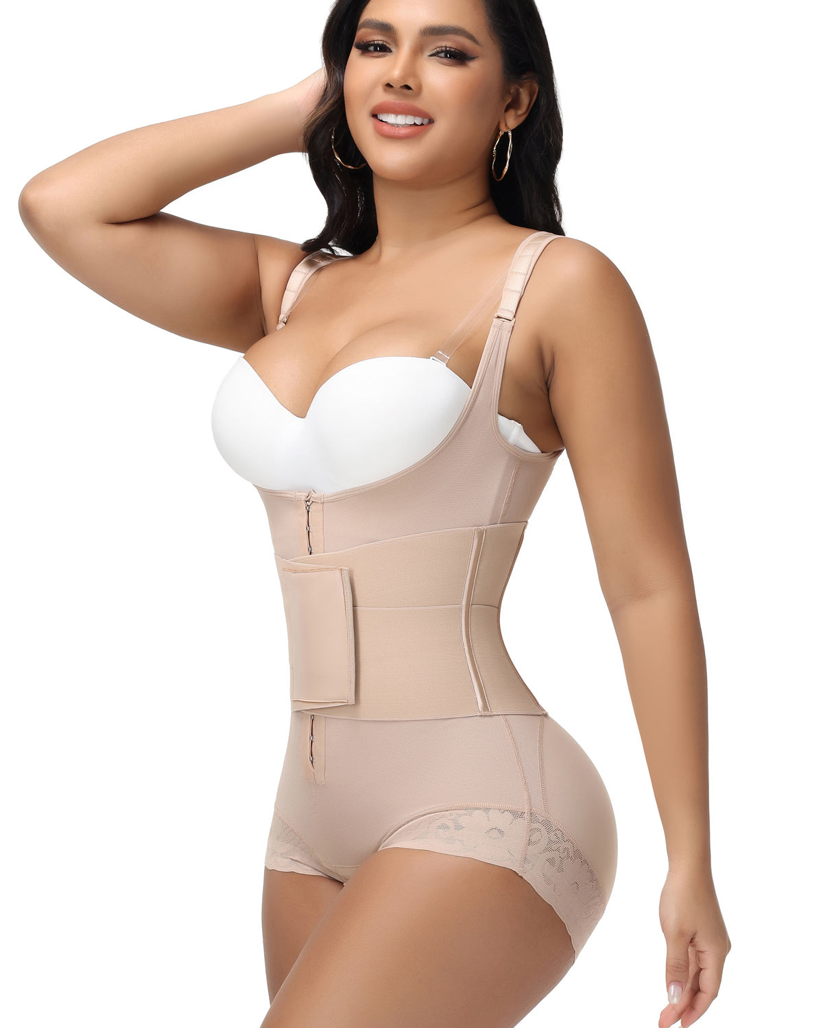 Shapshe® Fajas Open Bust Post Surgery Waist Trainer Body Shaper