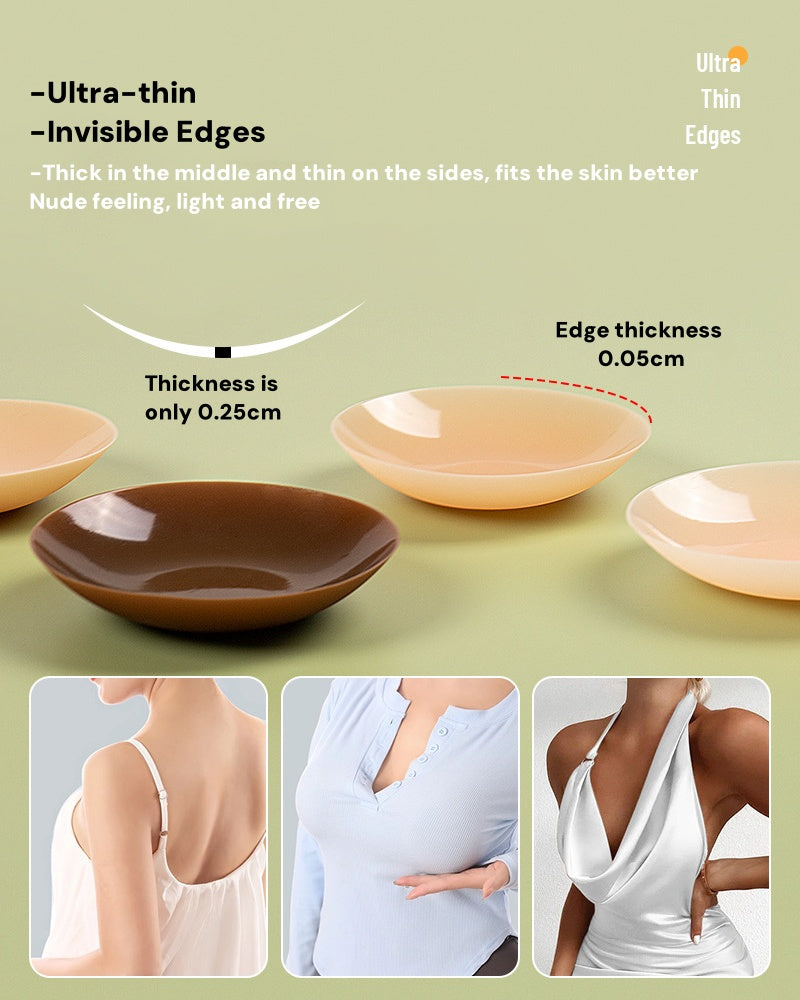Ultra Thin Soft Invisible Self Adhesive Nipple Covers - By Qivii