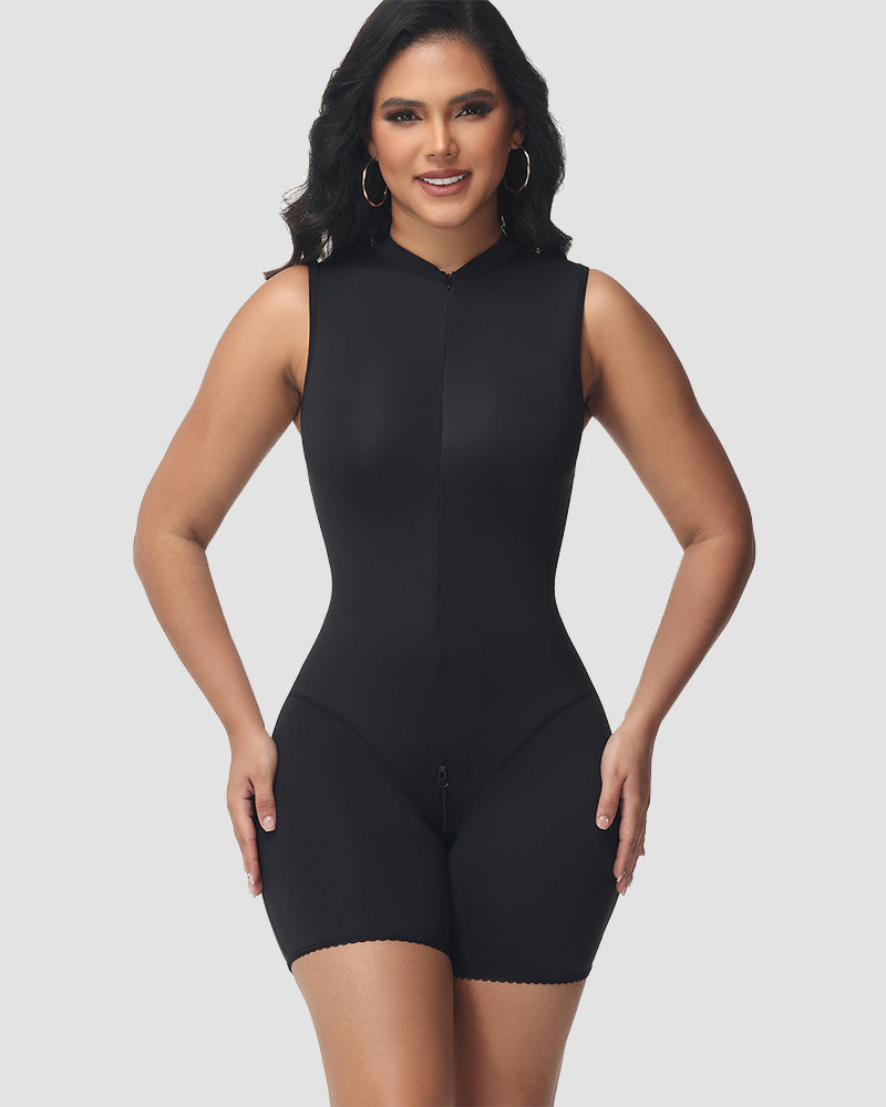 Shapshe® 2 in 1 Stand Collar Double Layer Joga Shapewear - By Qivii