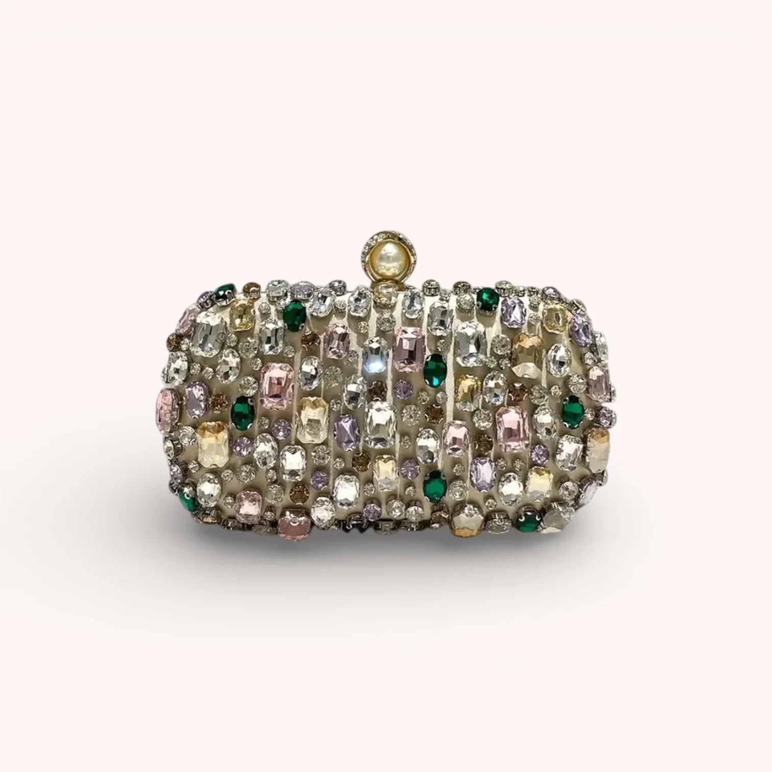 Mosaic Crystal Clutch - By Qivii