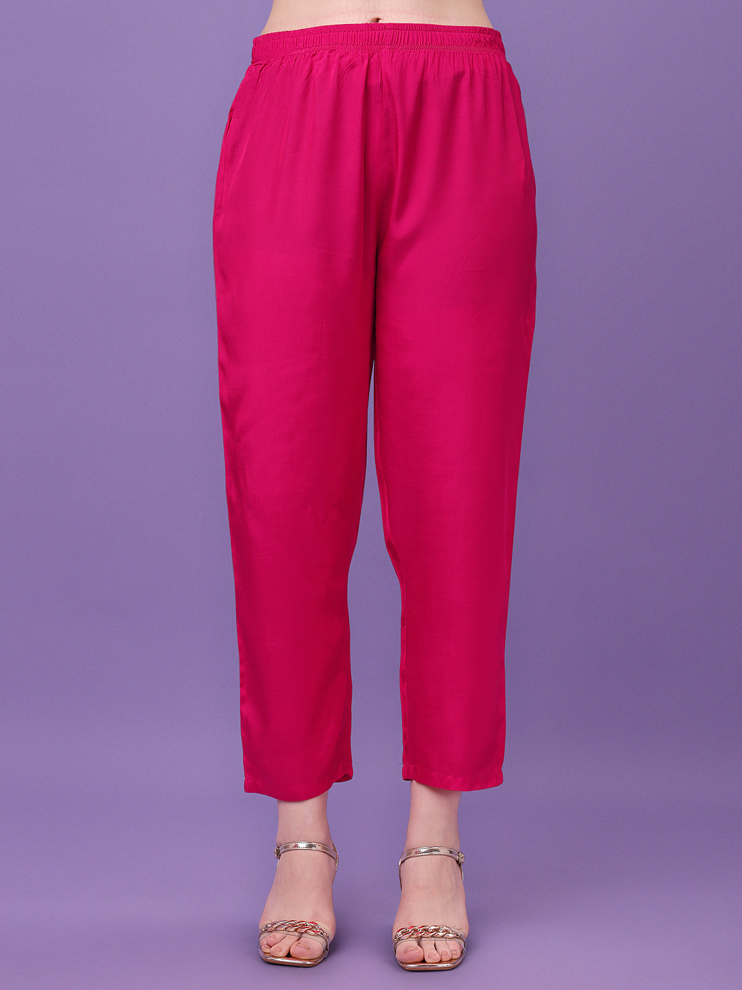 Pink Jacquard Kurta Suit Set