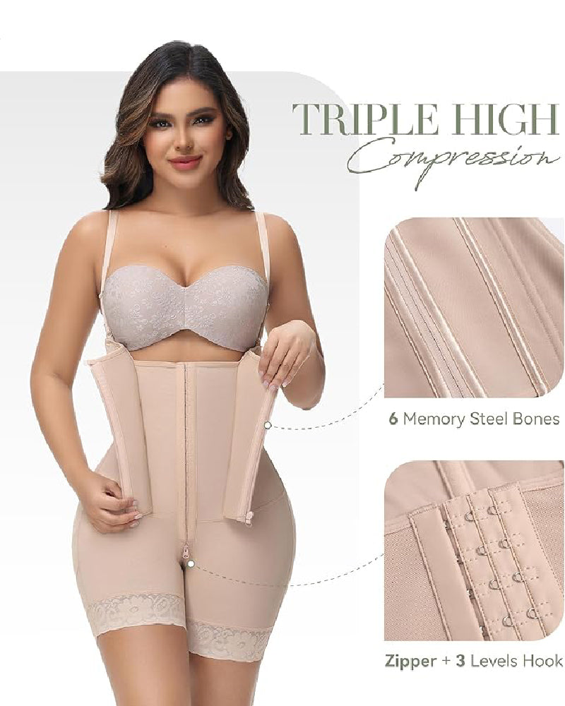 Shapshe® High Compression BBL Shapewear with Extreme Waist Belt