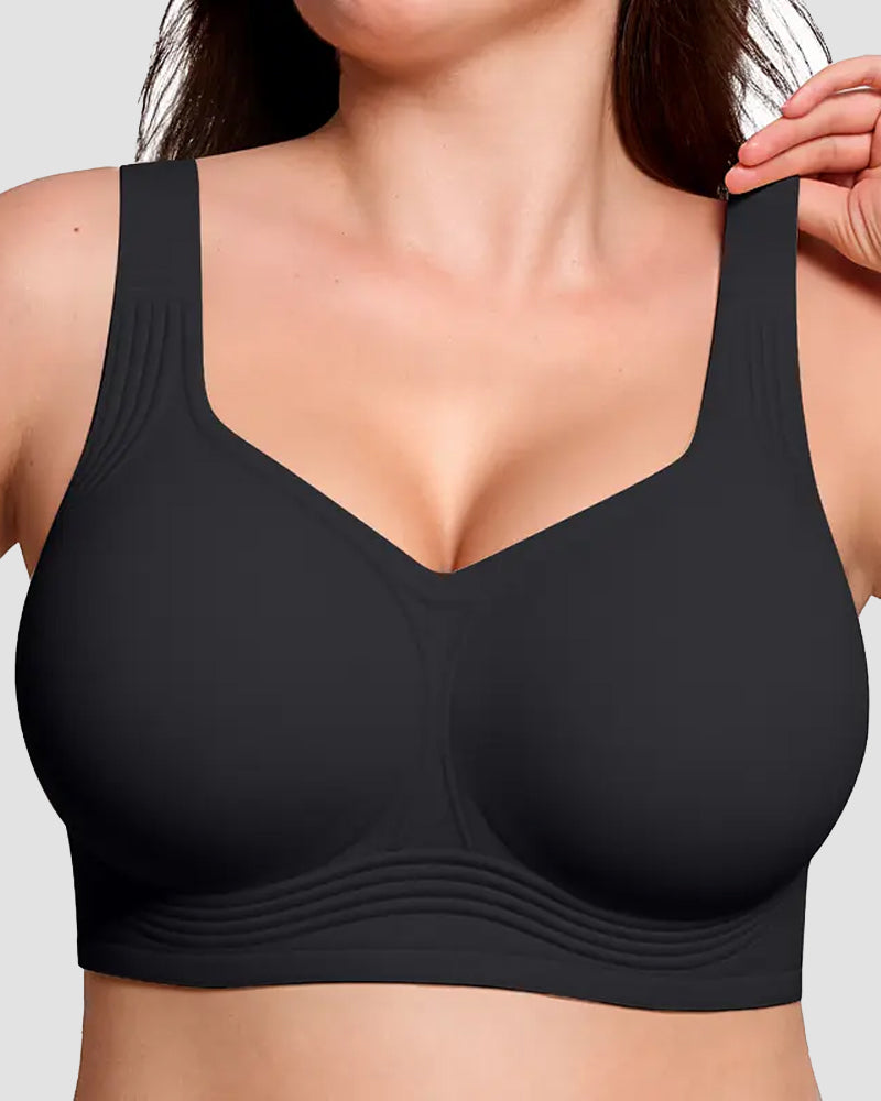 Seamless Wire-Free Full Coverage Push-Up Bra