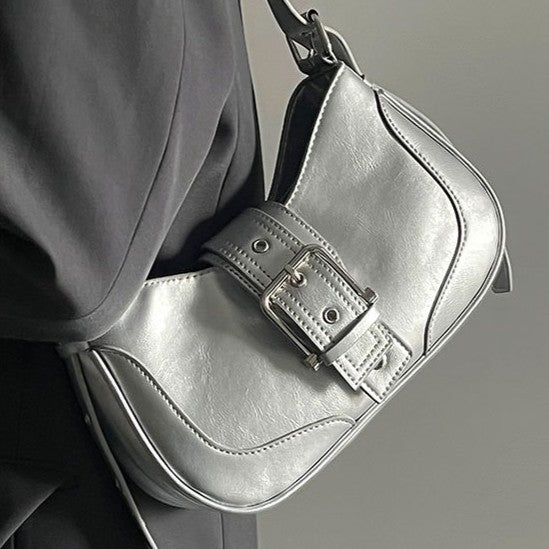 Women's Luna Saddle Bag – Retro Chic Crossbody Shoulder Bag | Y2K Minimalist Purse