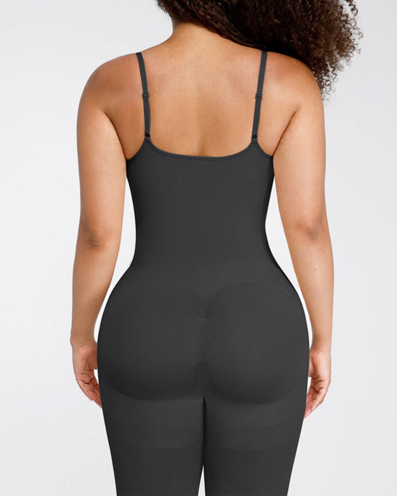 Women's Seamless Breast Support Tummy Control Full Shaping Jumpsuit - By Qivii