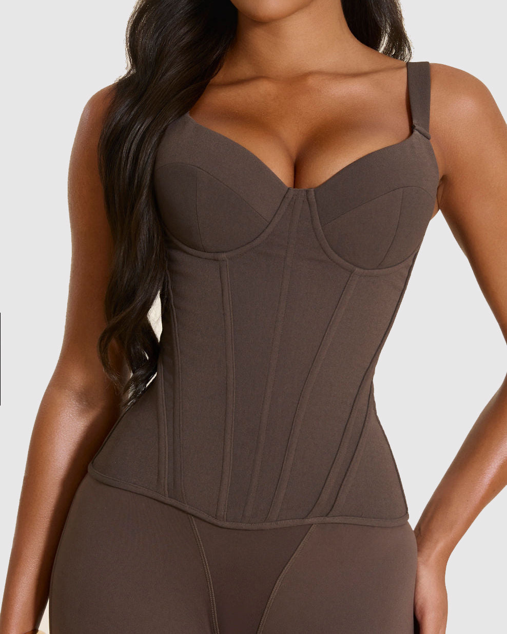 Adjustable Strap Hourglass Corset Top Waist Cincher Shaping Vest