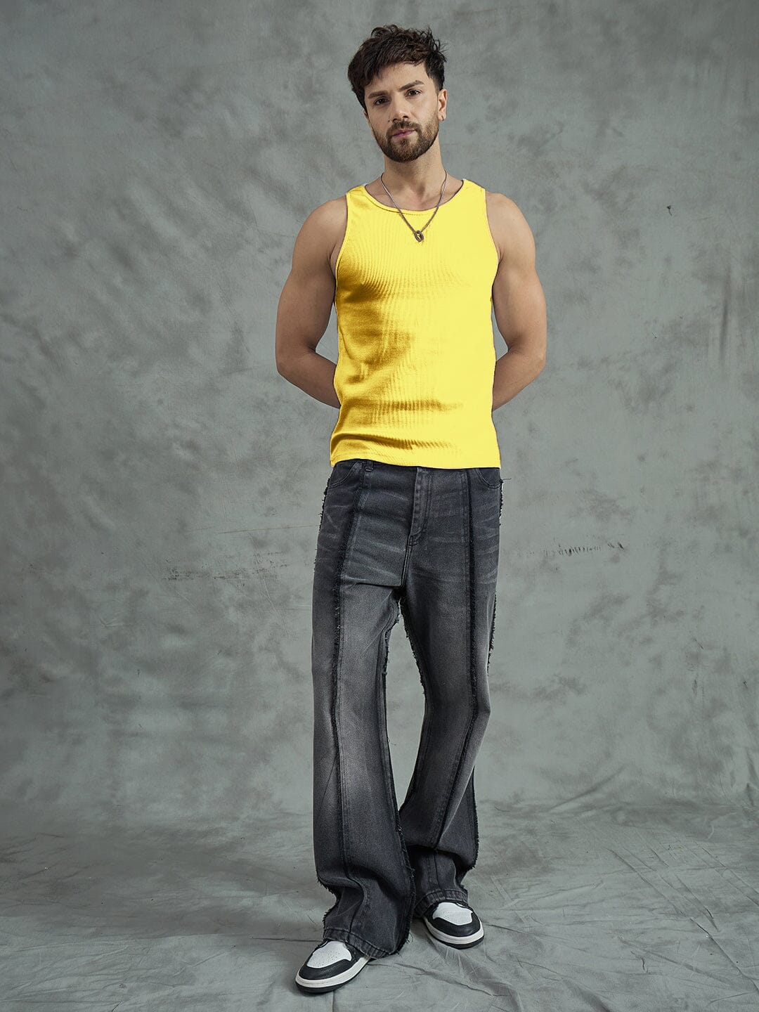 Chrome Yellow Ribbed Vest