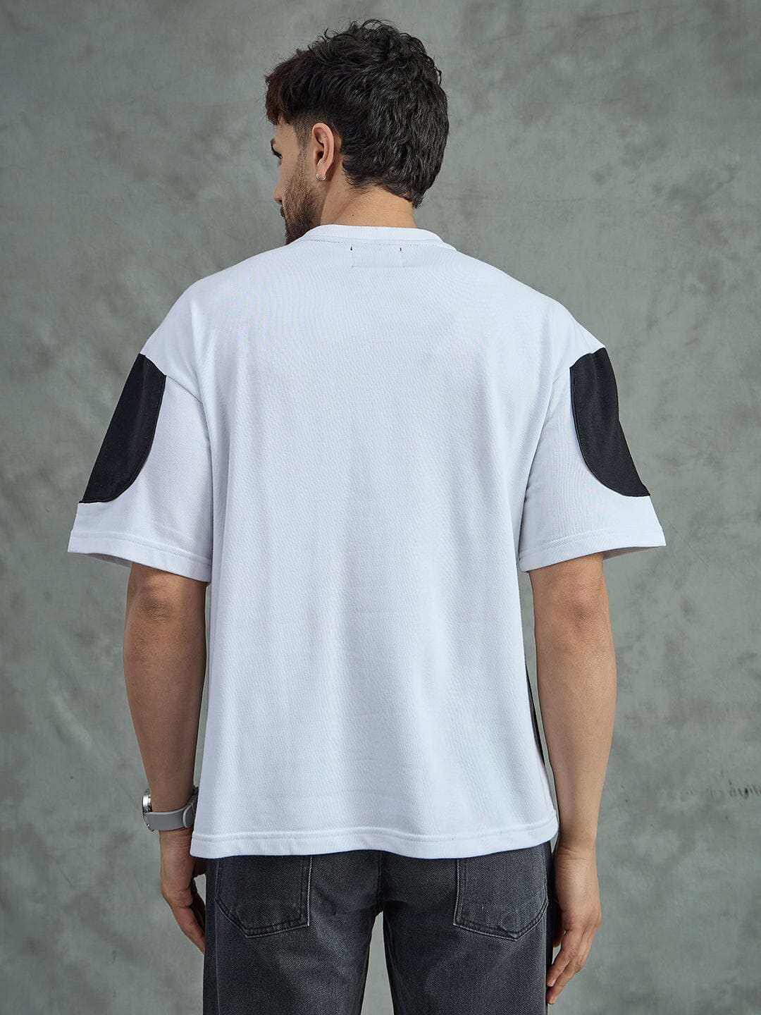 White Cut and Sew Embroidered T-Shirt