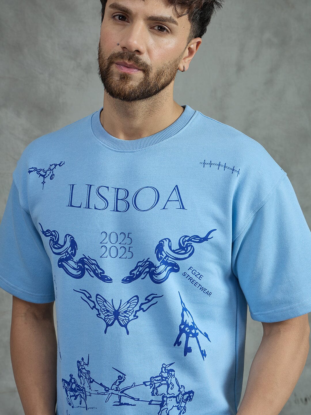 Sky Lisbon Graphic Oversized Tshirt