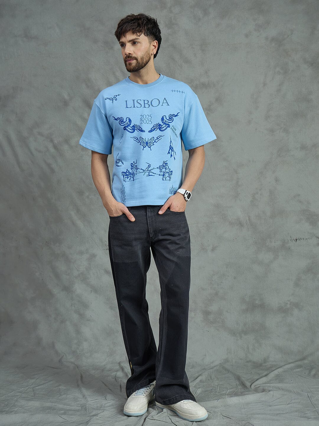 Sky Lisbon Graphic Oversized Tshirt