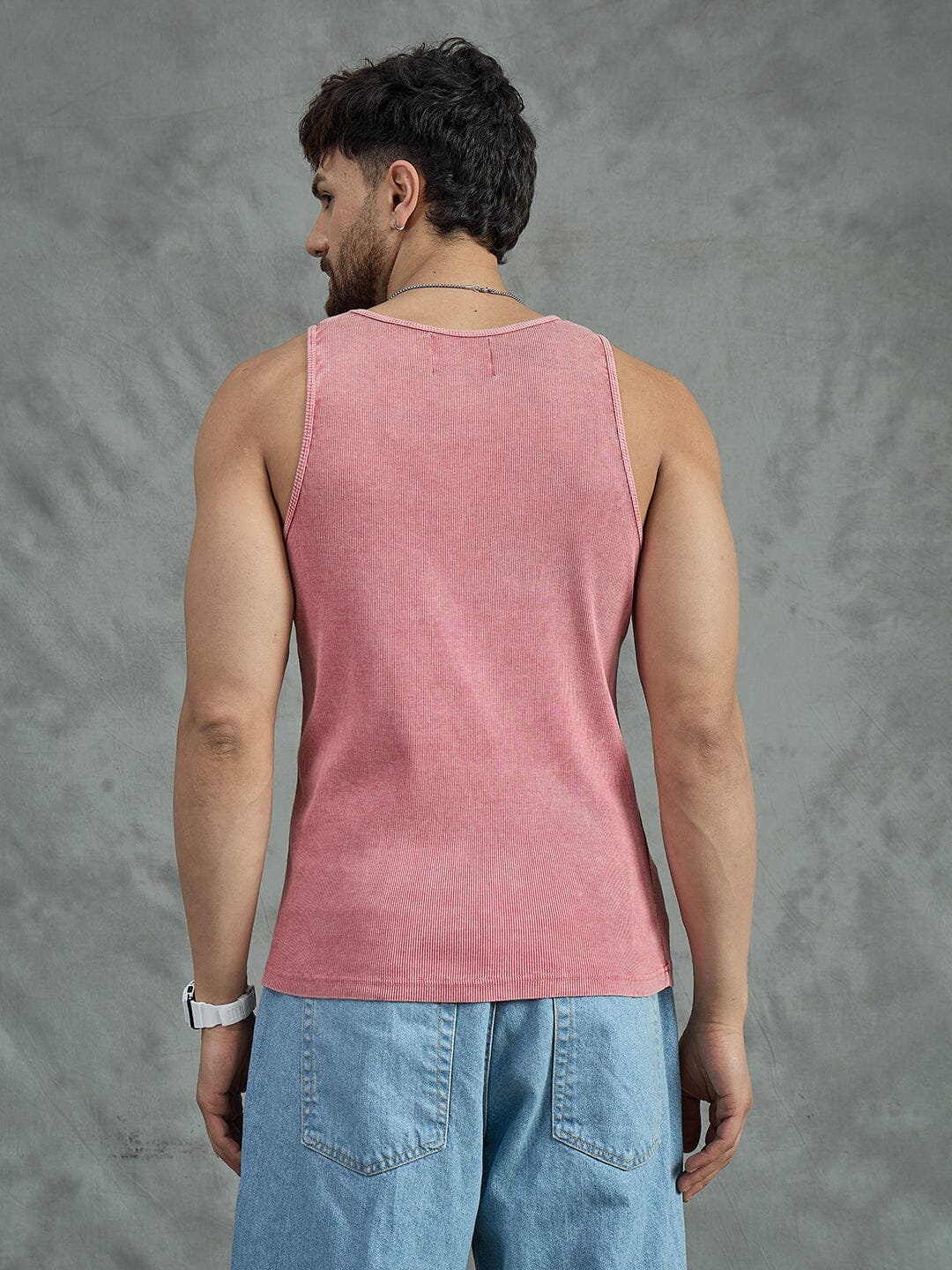 Amber Acid Ribbed Vest