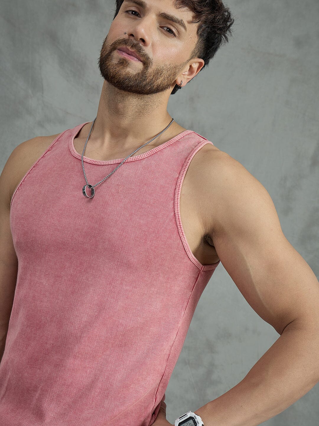 Amber Acid Ribbed Vest