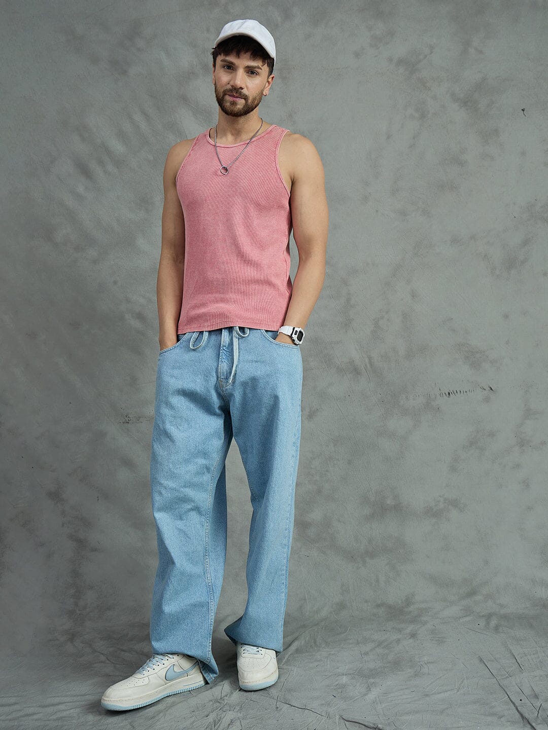 Amber Acid Ribbed Vest