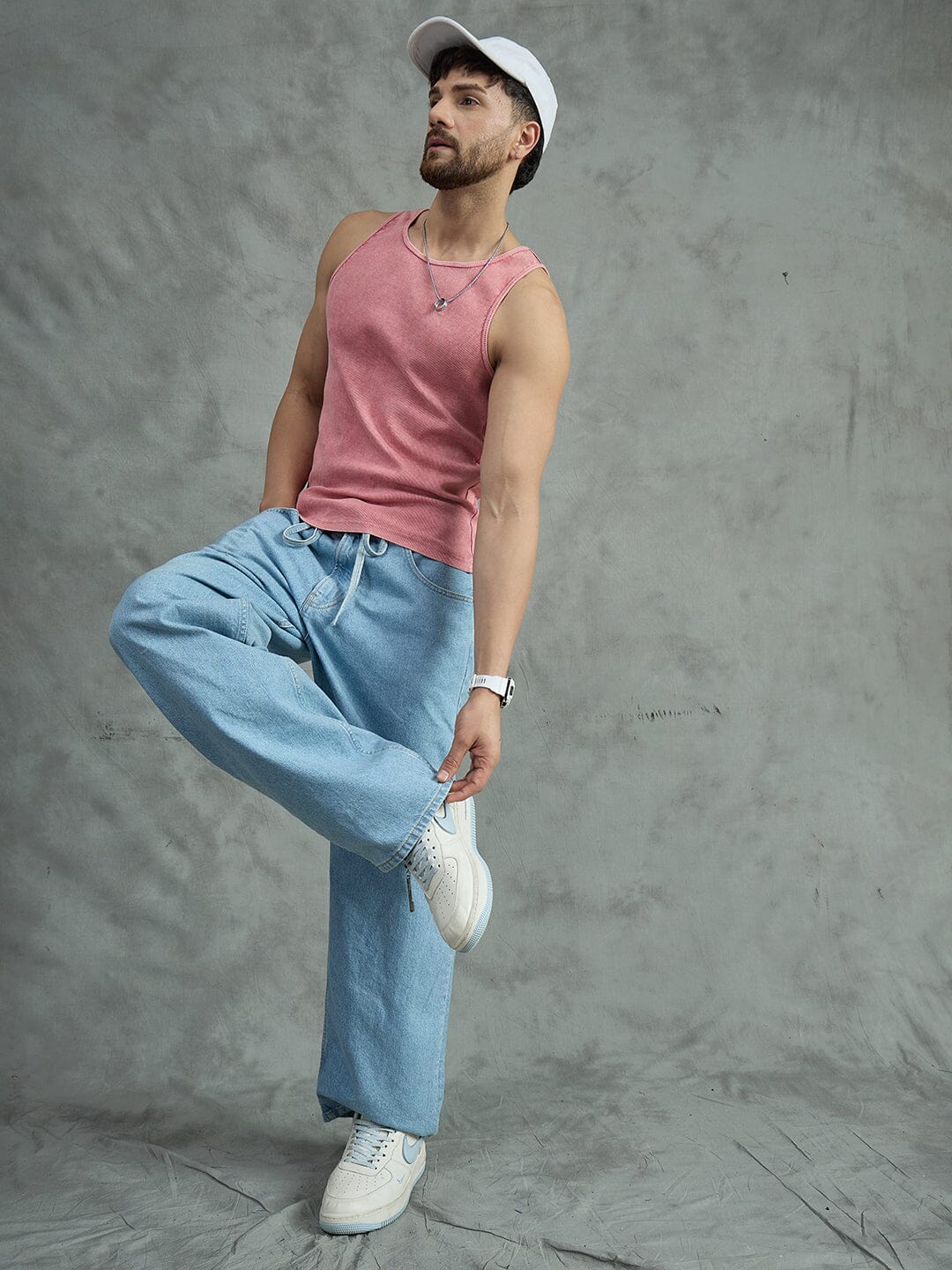 Amber Acid Ribbed Vest