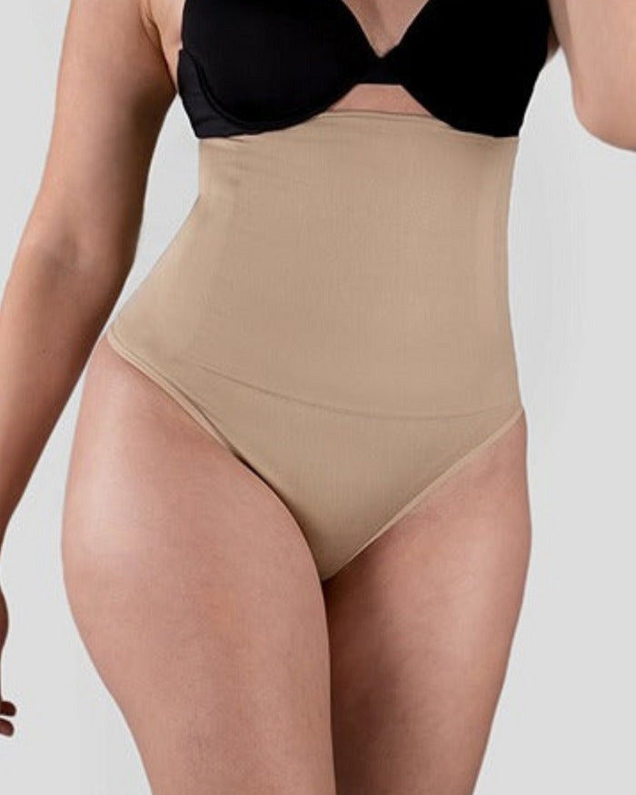 Women Tummy Slimmer High Waist Sexy Thong Panty - By Qivii
