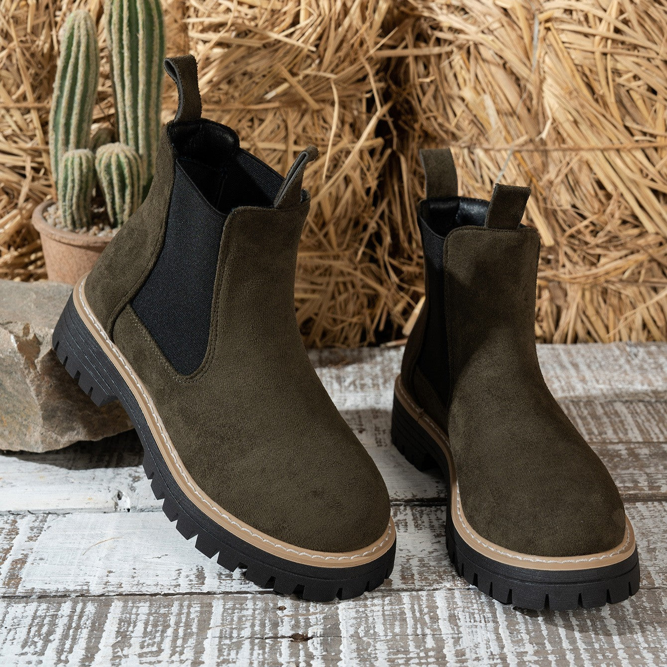 Women's ClassicKick Boots - Effortless Slip-On Ankle Boots with Chelsea Style (US 5-10.5)