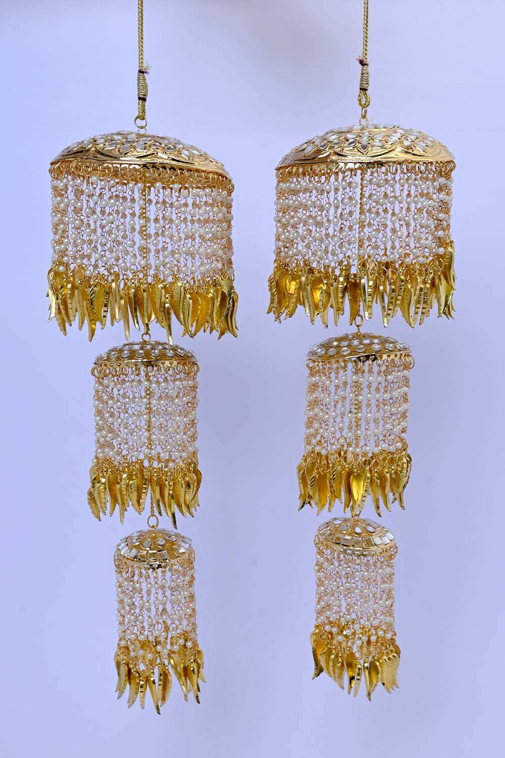 Chitrangana Pearl Work Gold Plated Kalire - qivii