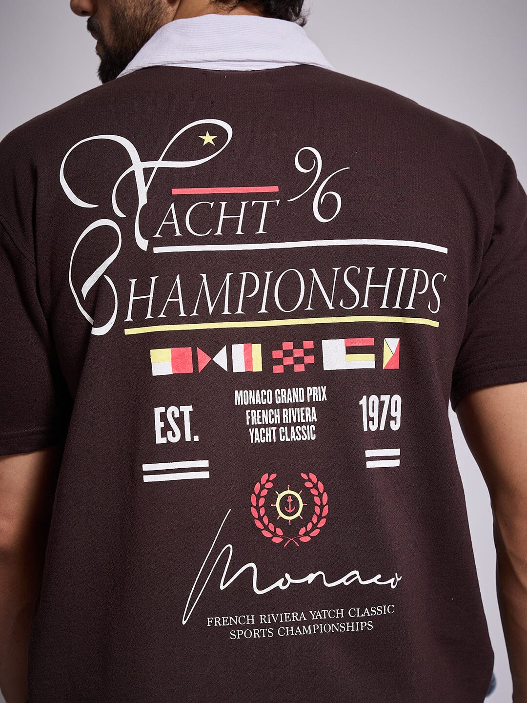 Brown Yatch Club Polo Tshirt
