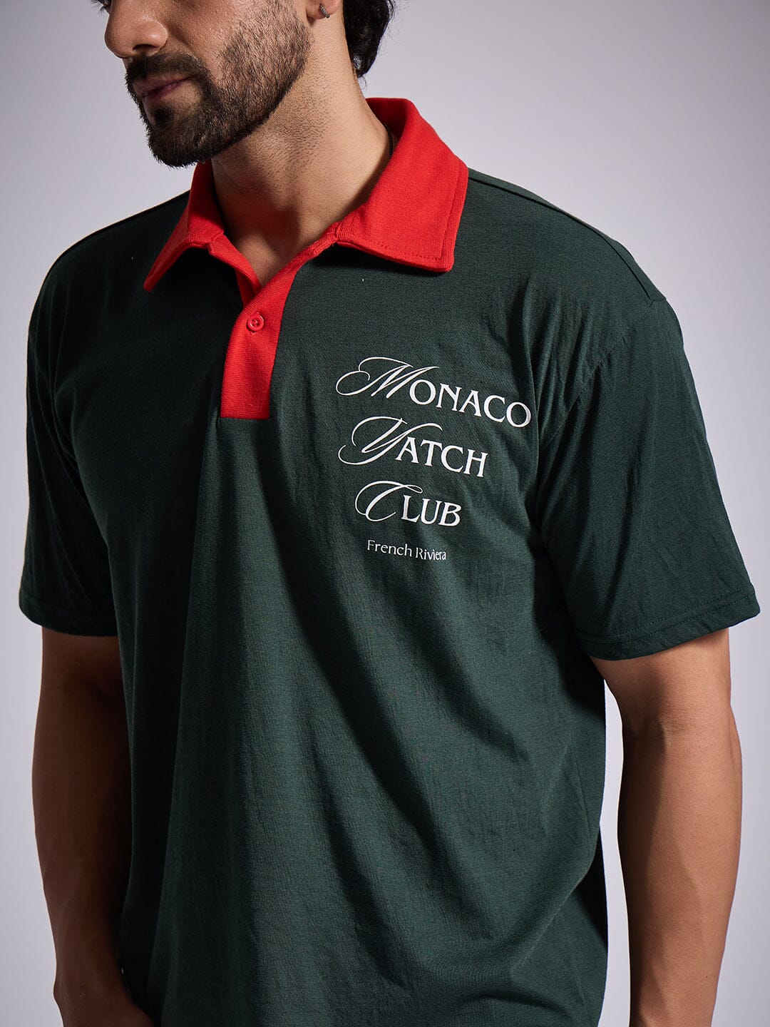 Olive Yatch Club Polo Tshirt